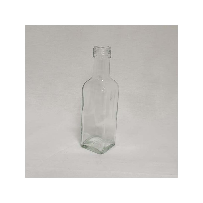 Bouteille en verre carrée - marasca 100 ml (en pack - unité)