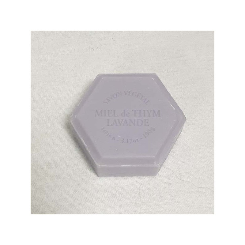 Savon hexagonal 100 g - Lavande parfum lavande