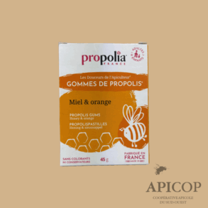 Gommes de propolis - Miel/Orange 45 g