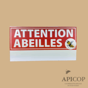 Panneau "attention abeilles" 300 x175 mm