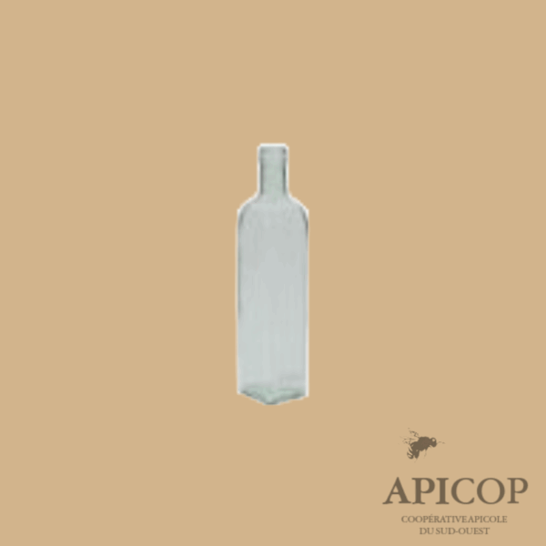 Bouteille en verre carrée - marasca 500 ml - en vrac