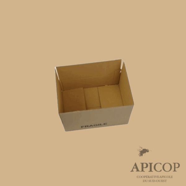 Carton d'emballage pour 12 X 500 g TO63 - pack de 25 ROUGE