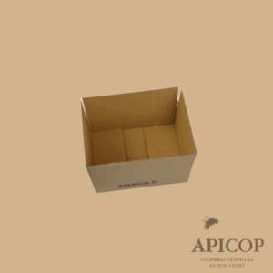 Carton d'emballage pour 12 X 1 kg TO82 - pack de 25 - NOIR