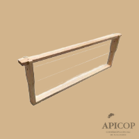 Cadre de hausse Dadant Hoffman : fils horizontaux avec oeillets