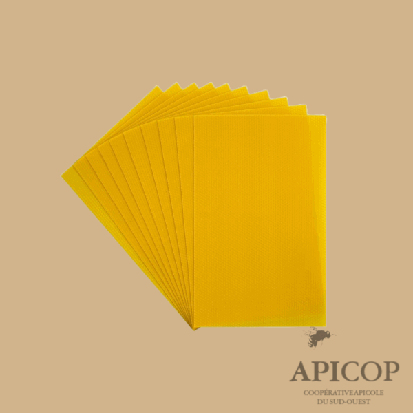 Feuille de cire gaufrée - format warré -kg