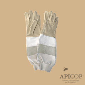 Gants en cuir bovin manche longue - taille 9