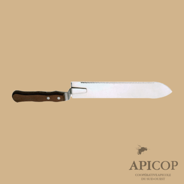 Couteau à désoperculer un côté dentelé - longueur 280 mm