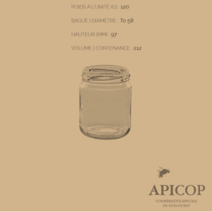 Pot 212 ml TO63 - vrac
