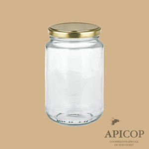 Pot en verre cylindrique 375 ml TO63  - en vrac