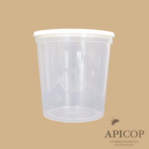 Pot plastique 500g sans impression inviolable - par 25
