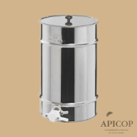 Maturateur miel en inox 50 kg fond plat et sans tamis