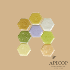 Savon hexagonal 100 g - Pollen parfum chèvrefeuille